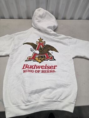 Budweiser King Of Beers Eagle Sweatshirt Hoodie Brew City Size Small